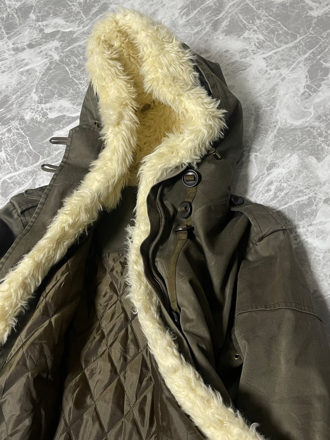 (Unknown)fur miltary hoody jacket 상품이미지4