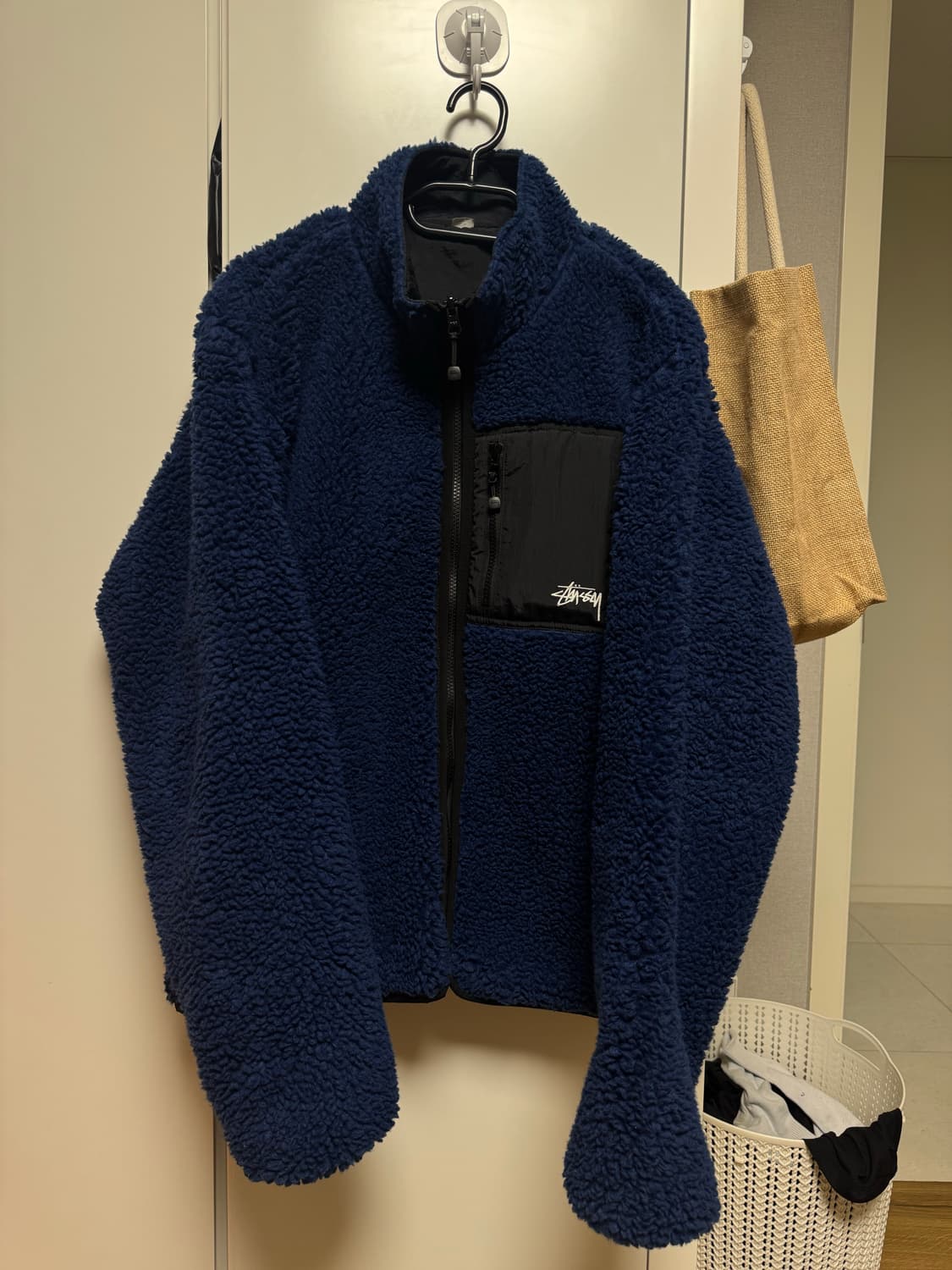 스투시 리버서블 후리스/L 상품이미지1