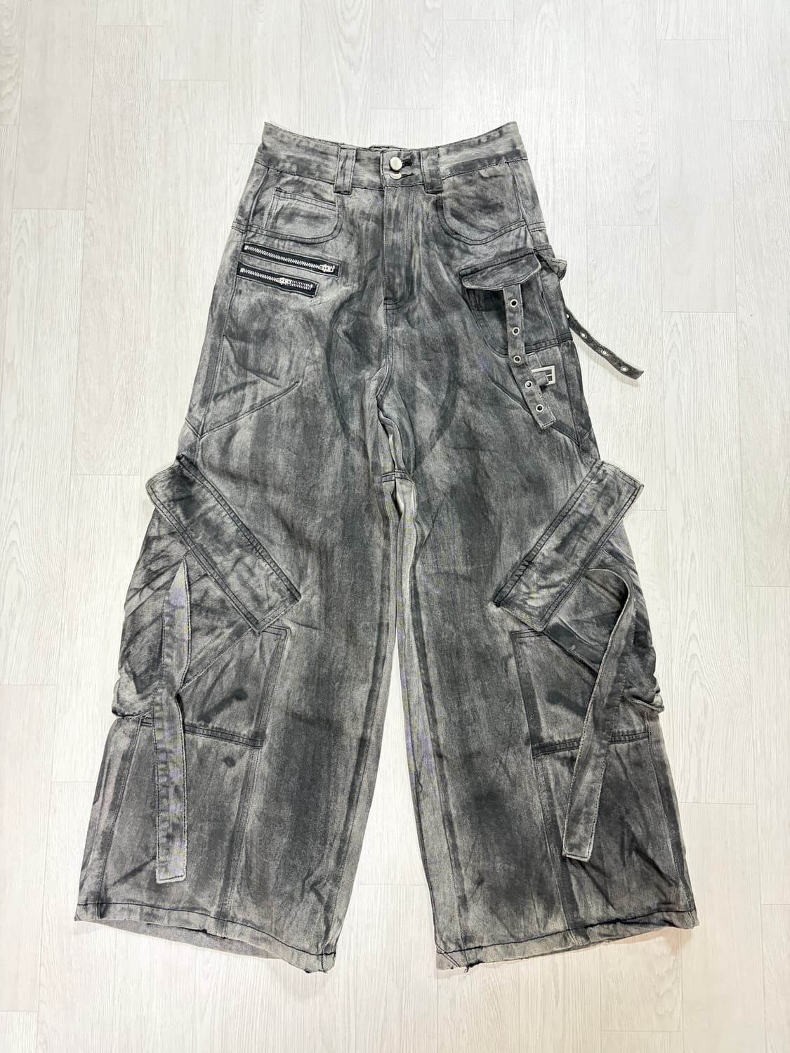 ARGUE CULTURE 워싱 카고 데님 팬츠 M 상품이미지2