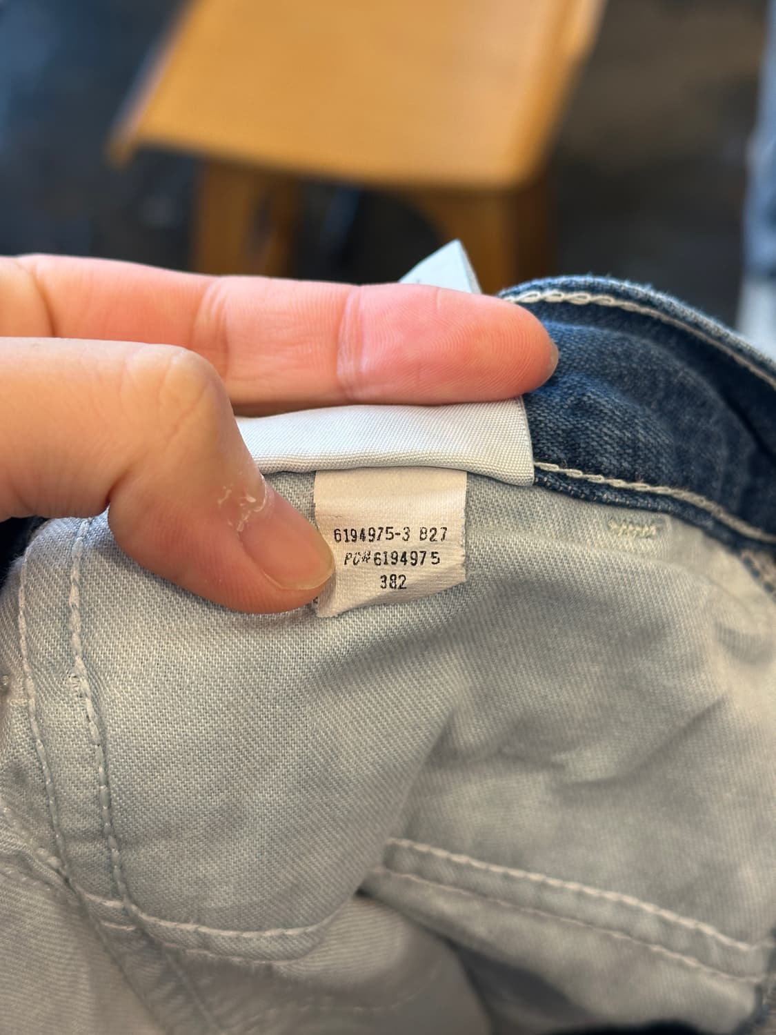 칼하트 카펜터 데님 워크팬츠 덩가리핏 40X34 상품이미지5