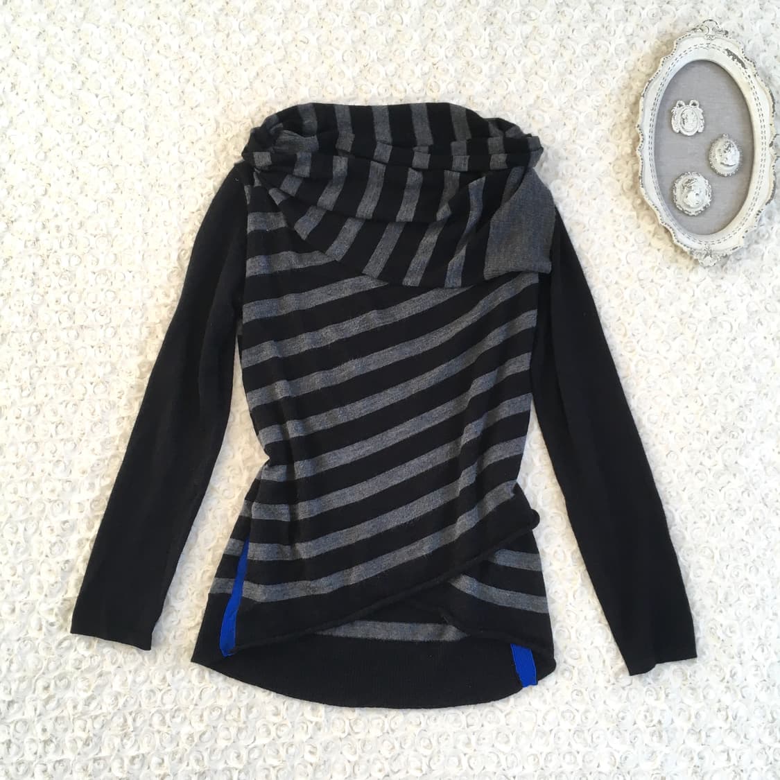 asuro tayama stripe unbalance knit 상품이미지6