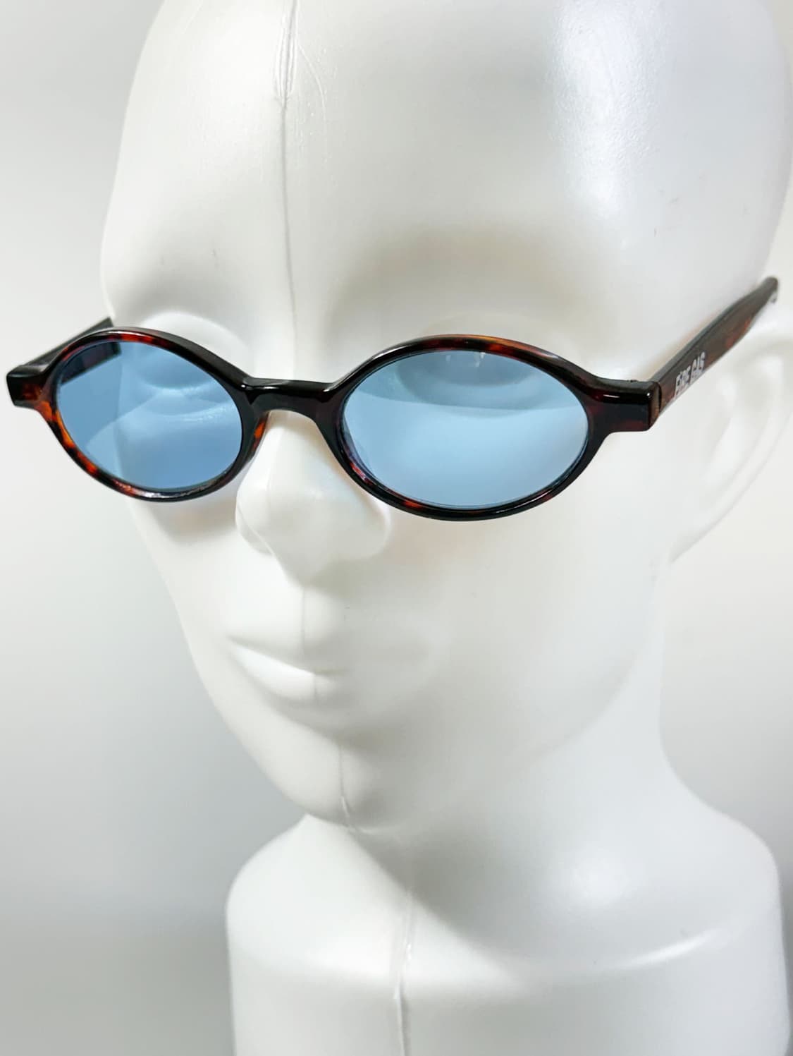 90s FIRE GAS 토터스쉘 오벌 뿔테 틴트 빈티지 선글라스 상품이미지8