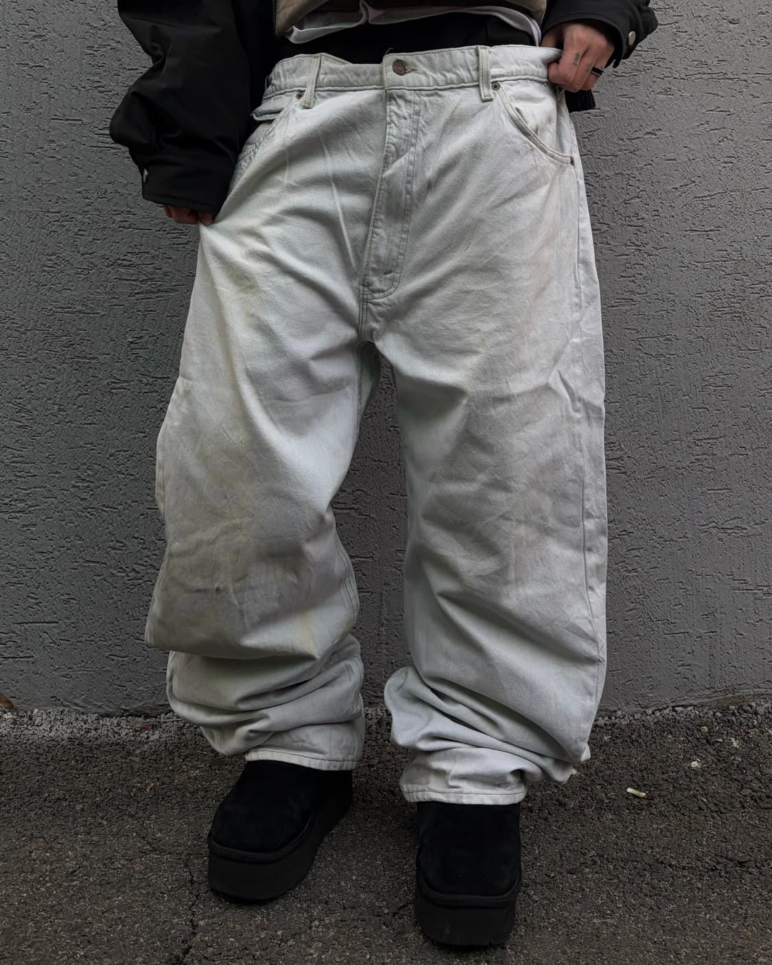 90s🇺🇸 LEVIS 505 U.S.A ivory work pants 상품이미지3