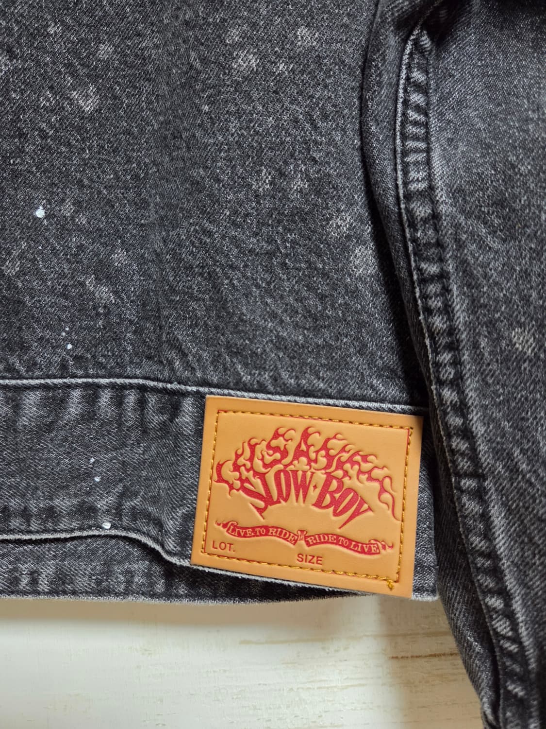 [셋업] 인세인개러지 x 슬로우보이 페인티드 데님 셋업 상품이미지7