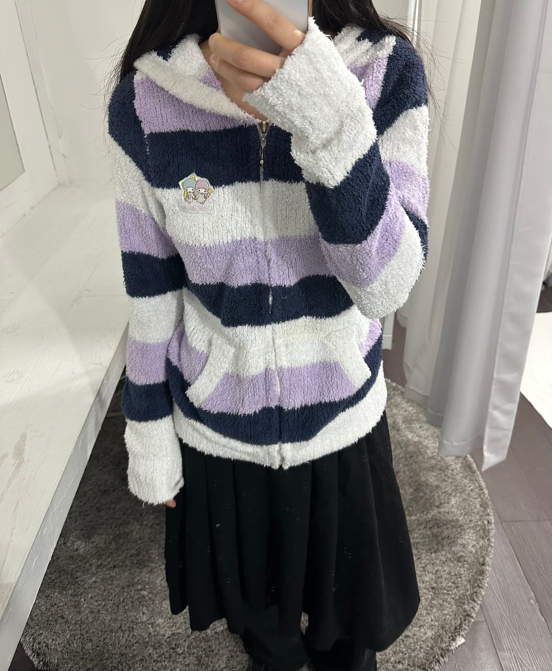 sanrio fleece hood zipup 상품이미지2