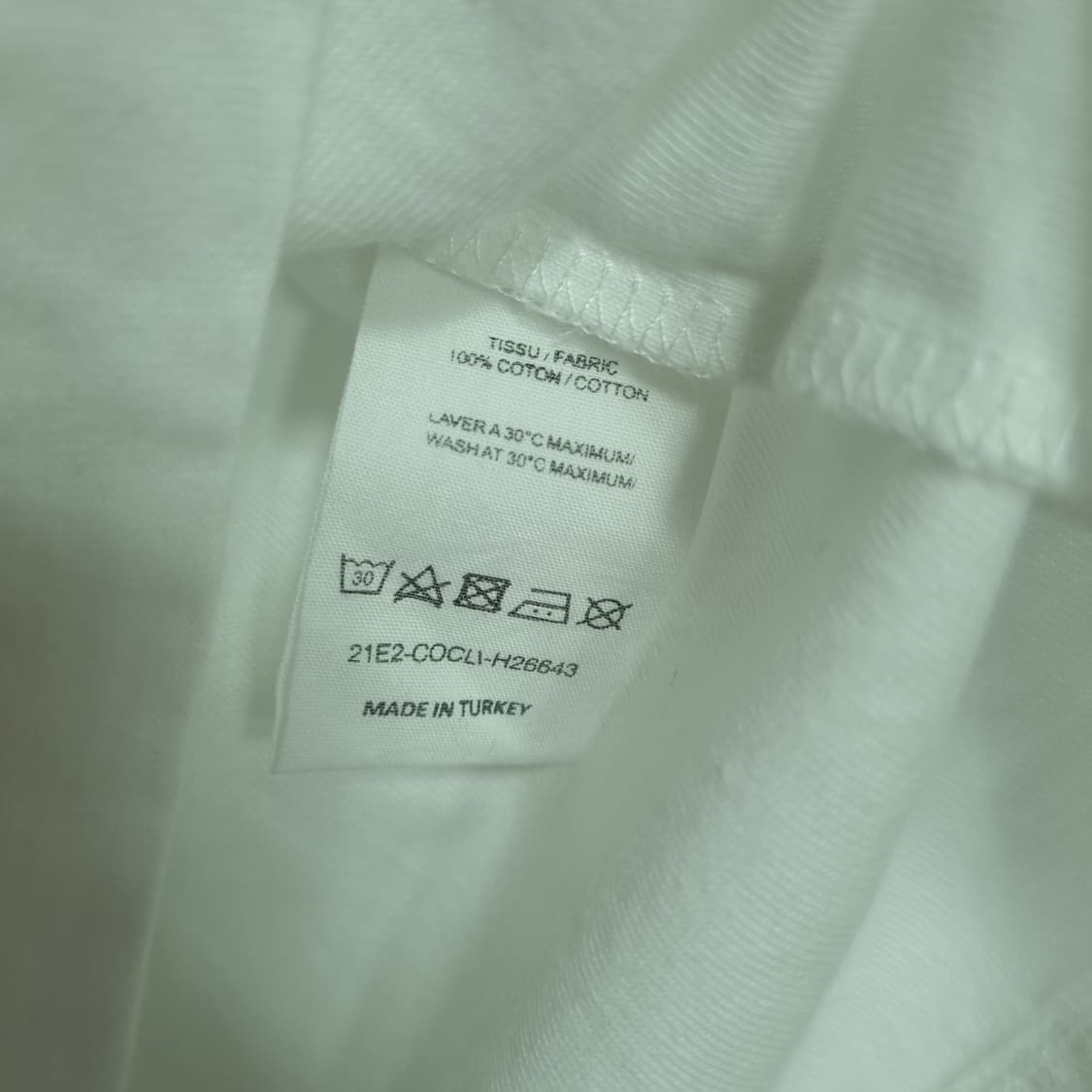 A.P.C. 아페쎄 화이트 유카타 엠브로이드  로고 반팔 티셔츠 상품이미지5
