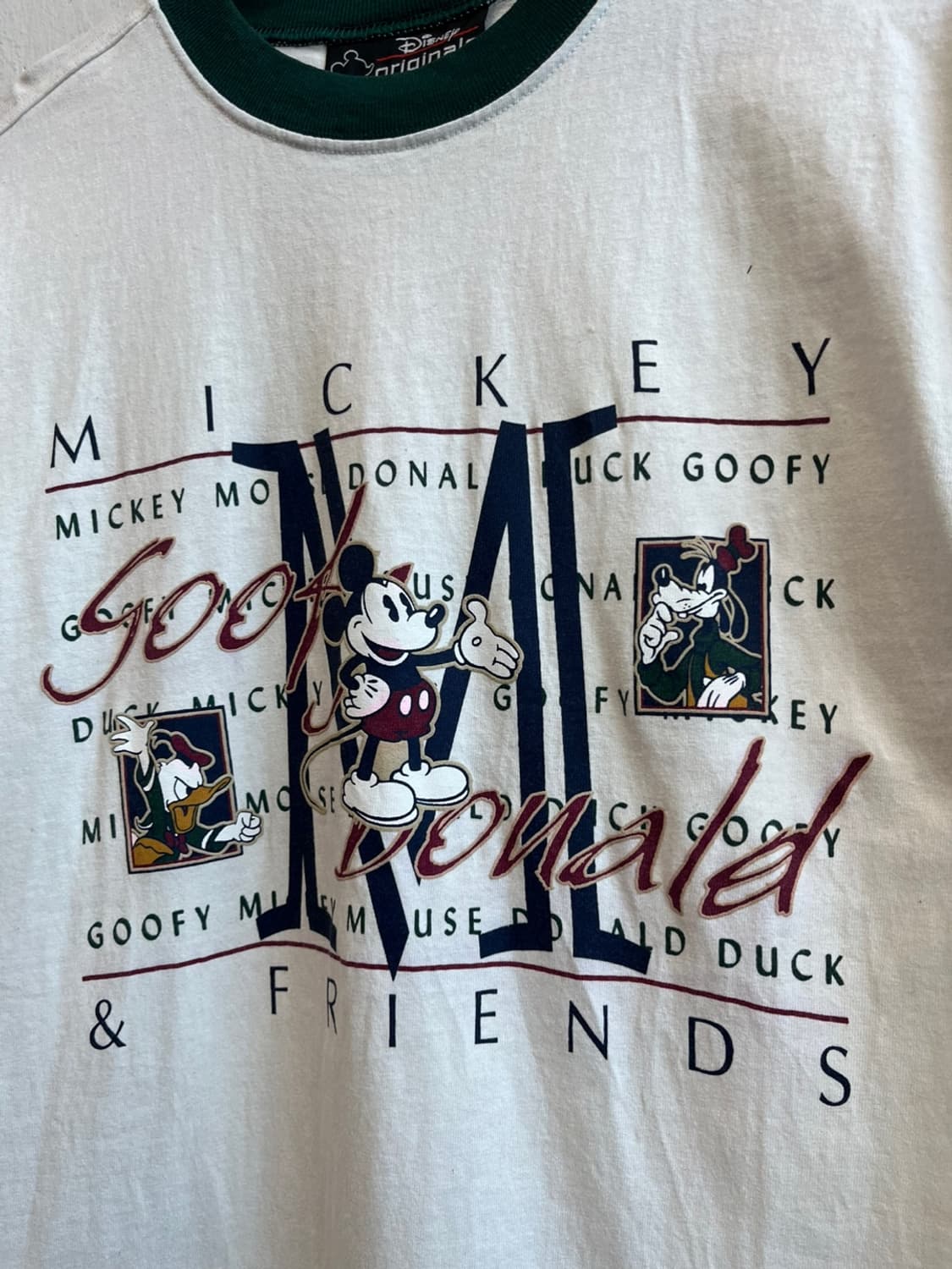 90s 디즈니 오리지널 미키 반팔 티셔츠 Made in USA 상품이미지2