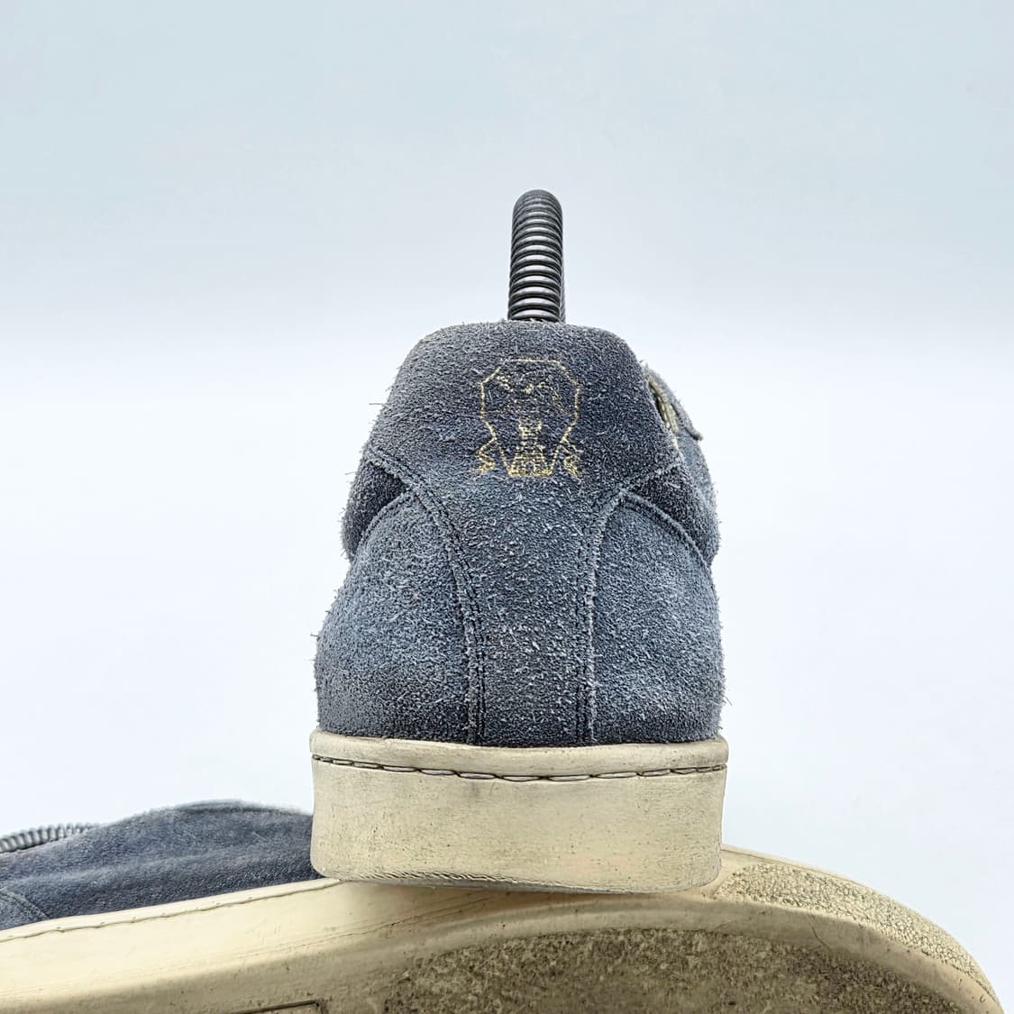 브루넬로 쿠치넬리 스웨이드 로우탑 스니커즈 블루 (40) 상품이미지2