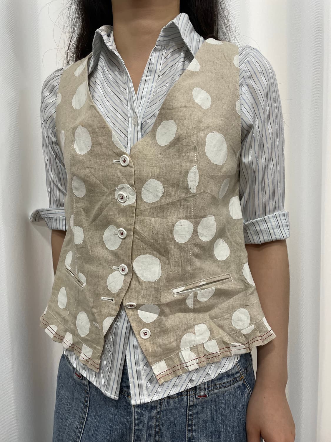 dot vest  상품이미지2