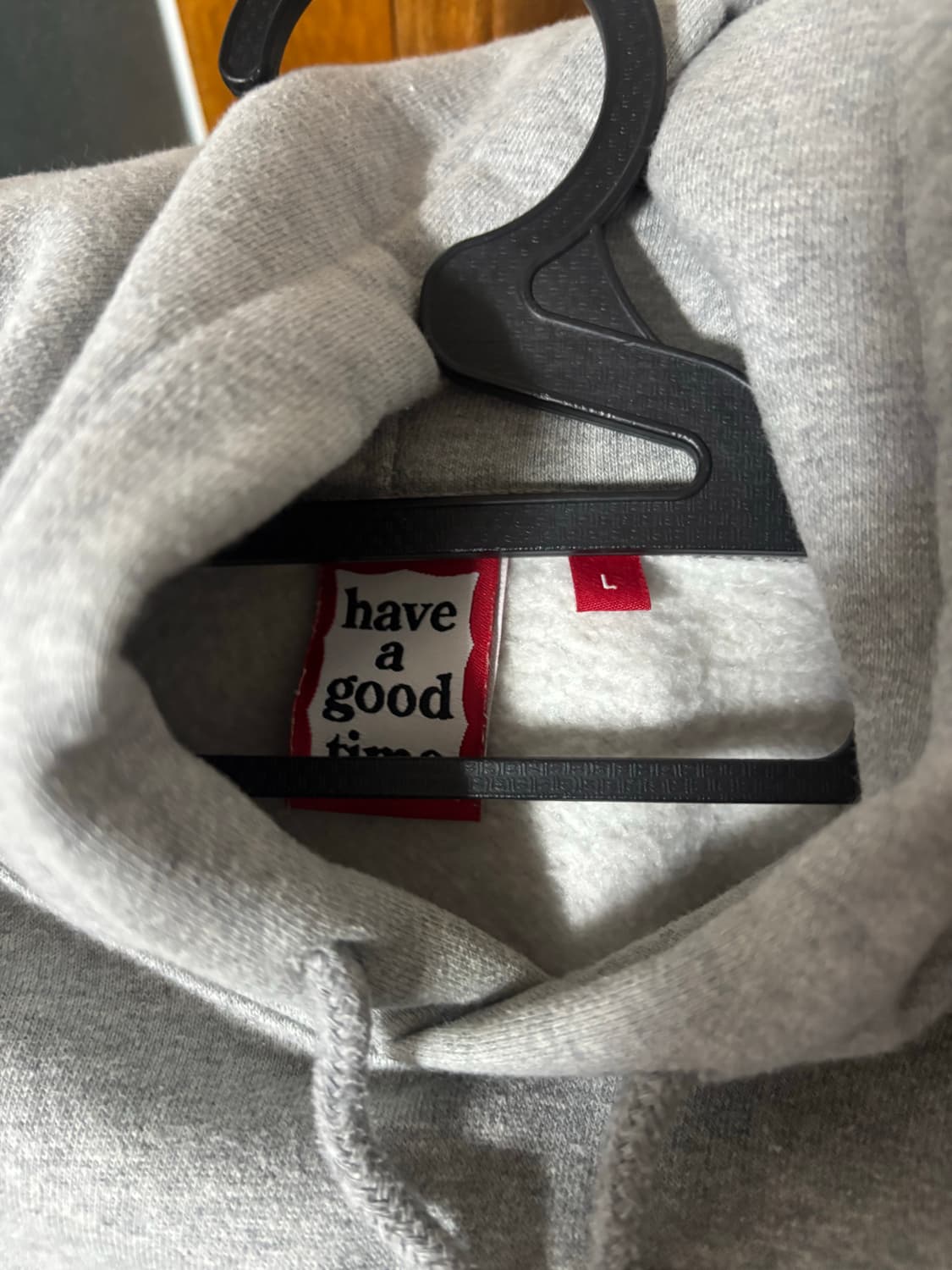 Have a good time 회색 후드티 L 상품이미지3