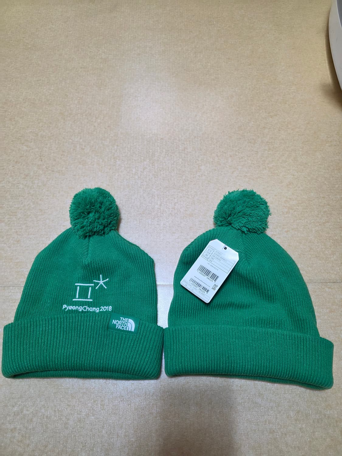 [새제품] 노스페이스 평창 올리픽 방울 비니 상품이미지1