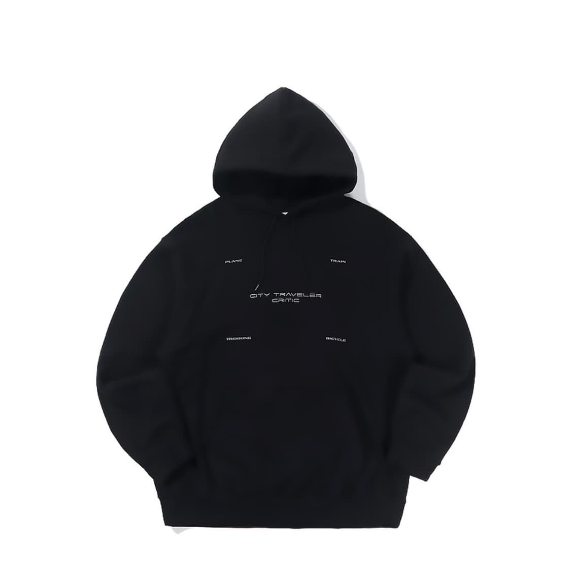 크리틱 N.E.W.S 후드티 블랙 상품이미지1