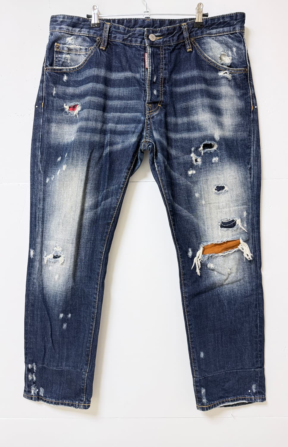 💙 디스퀘어드2 워싱 디스트로이드 데님 50 / 남성 빈티지 버튼플라이 상품이미지1