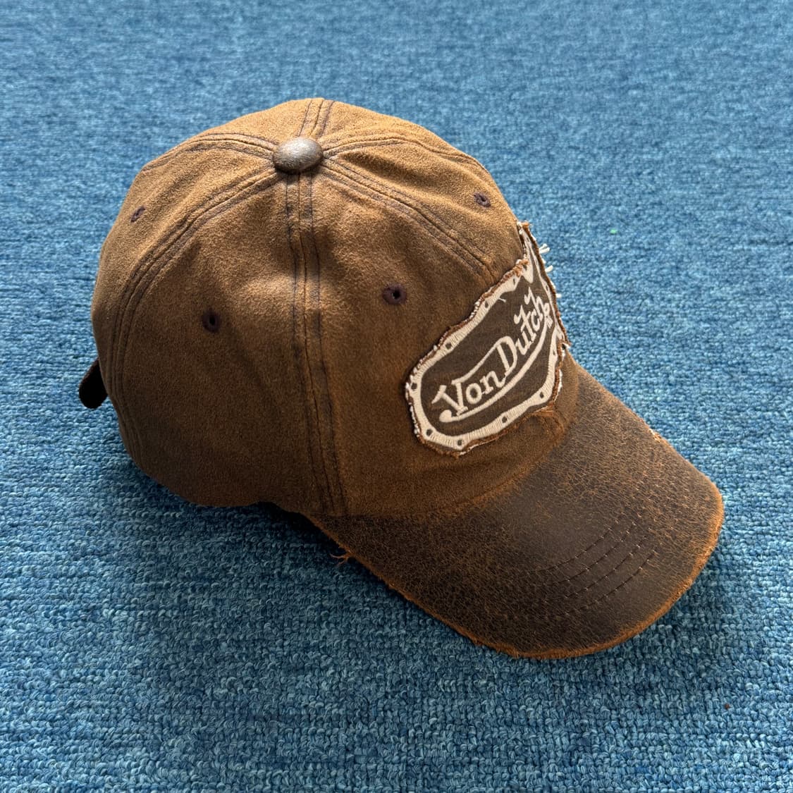 본더치 브라운 빈티지 볼캡 모자 상품이미지3