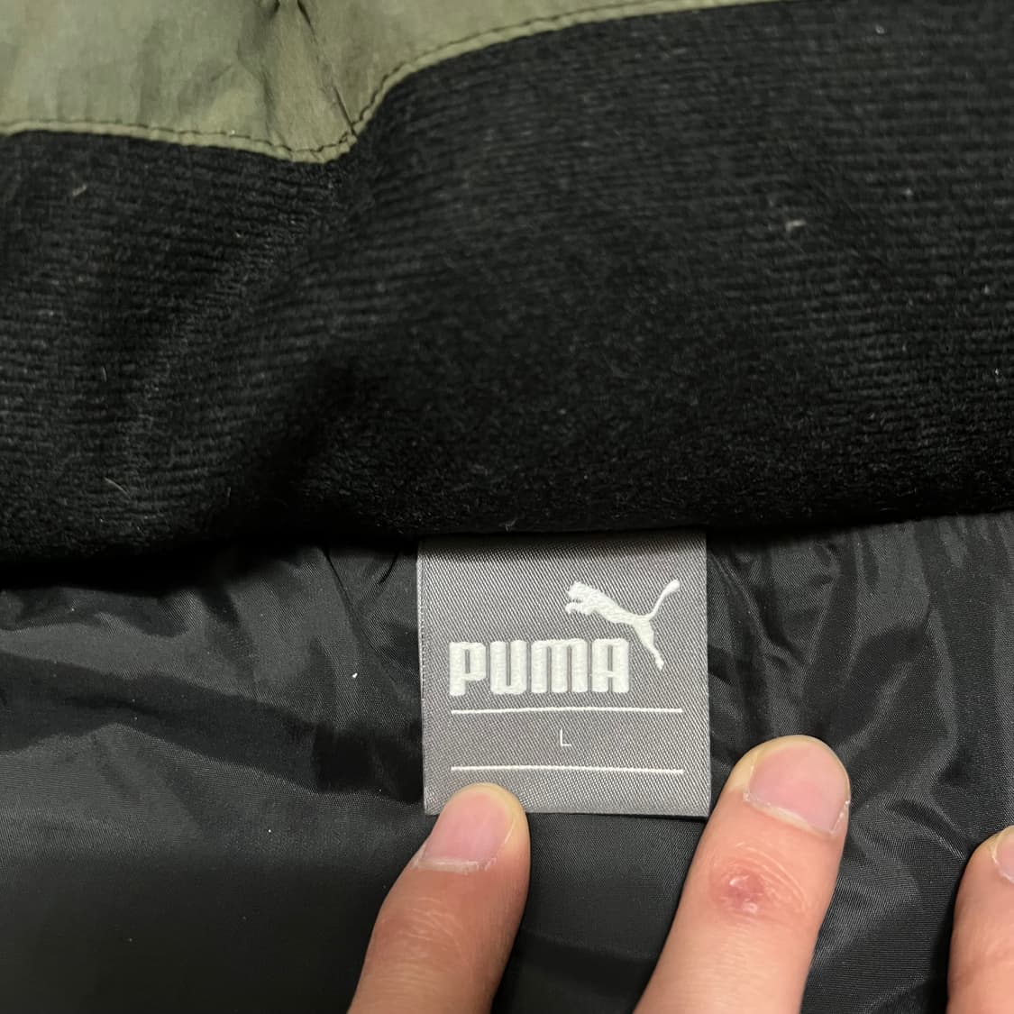 푸마 후드 롱패딩 점퍼 [카키] L/100 상품이미지4