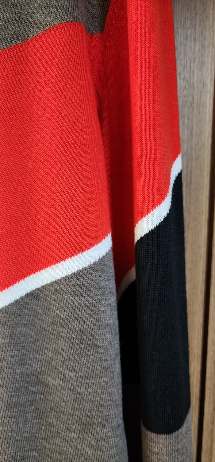 휴고보스 배색 니트 집업  XL 상품이미지5