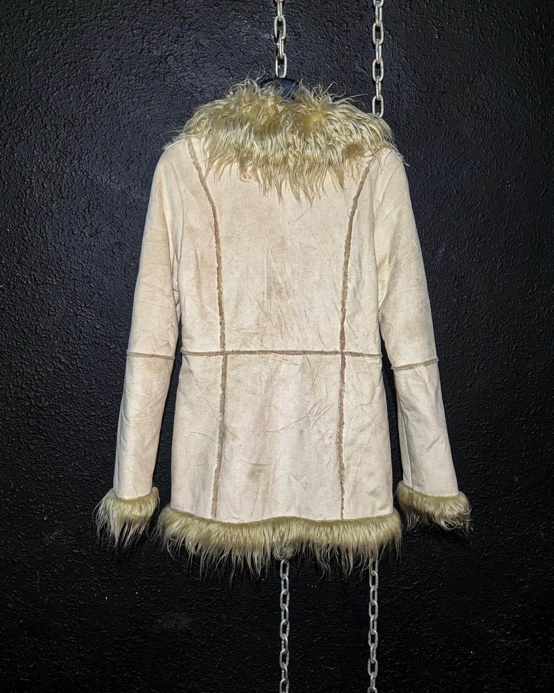 Faux Fur Trim Beige Jacket 상품이미지7
