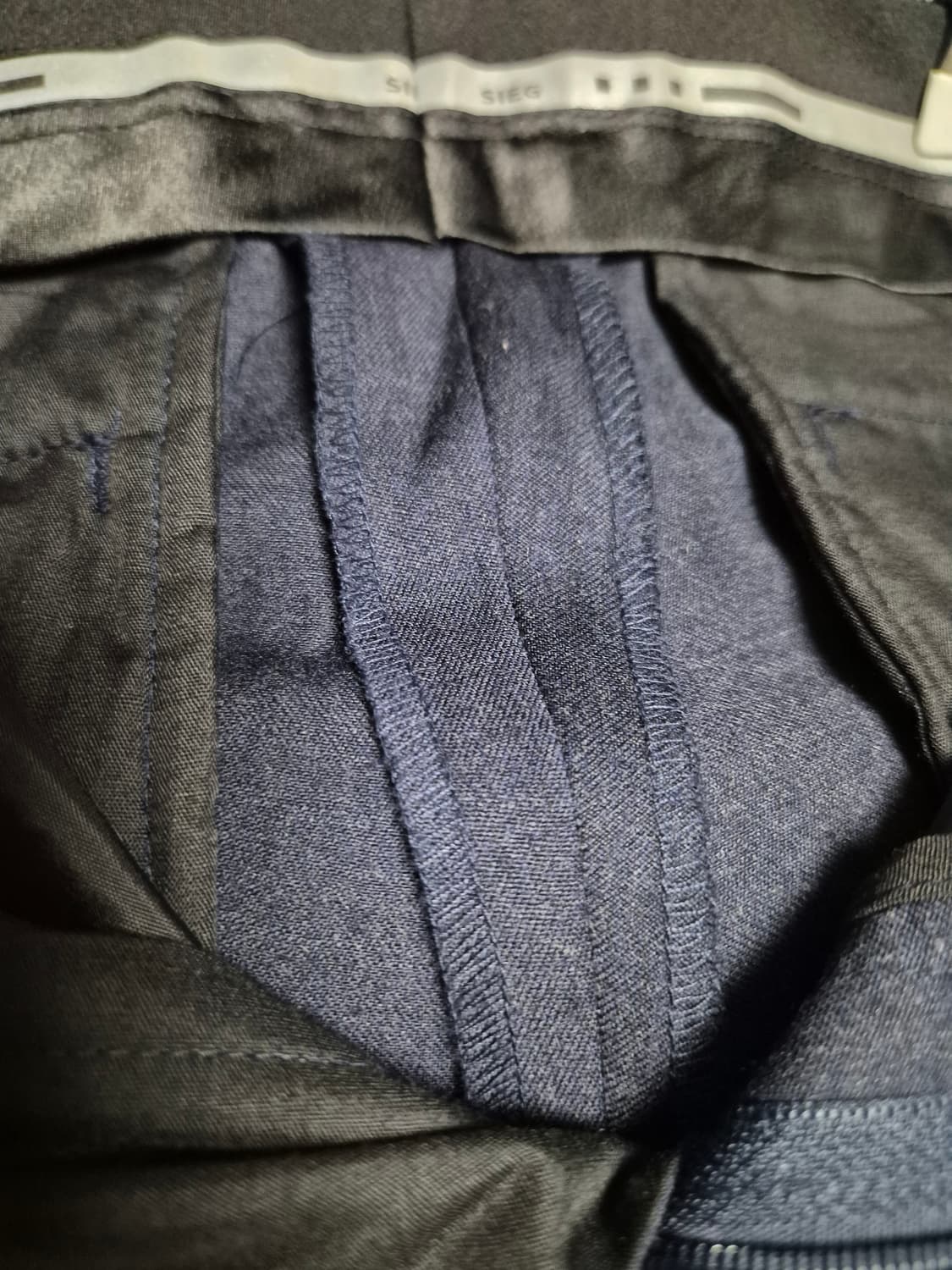 SIEG 네이비 다크 남성 정장 바지 상품이미지4