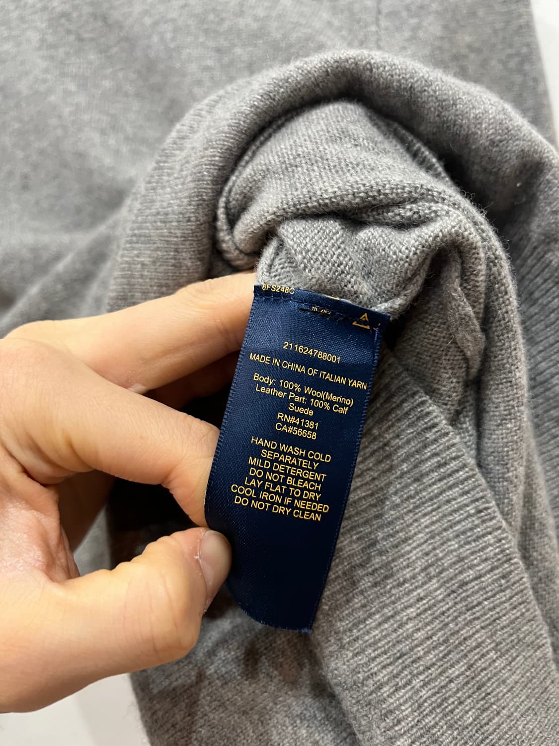 폴로랄프로렌 스웨이드 엘보패치 메리노울 원피스 상품이미지4