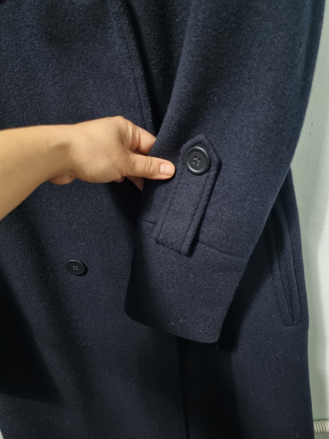 마쥬 네이비 롱코트 사이즈36 상품이미지4