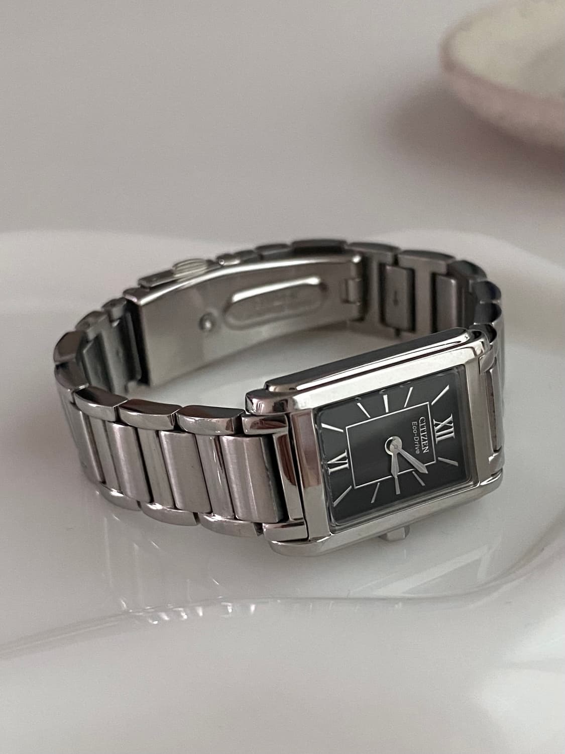 Citizen 시티즌 Eco-drive 에코드라이브 렉탱클 쿼츠 상품이미지5