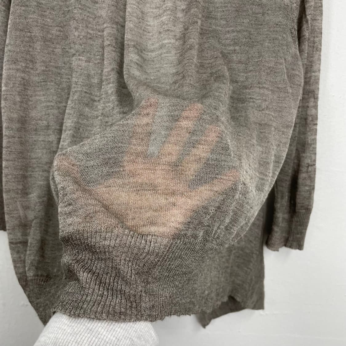 에일린 피셔 EILEEN FISHER 베이비알파카 실크 오픈 가디건 M 상품이미지8