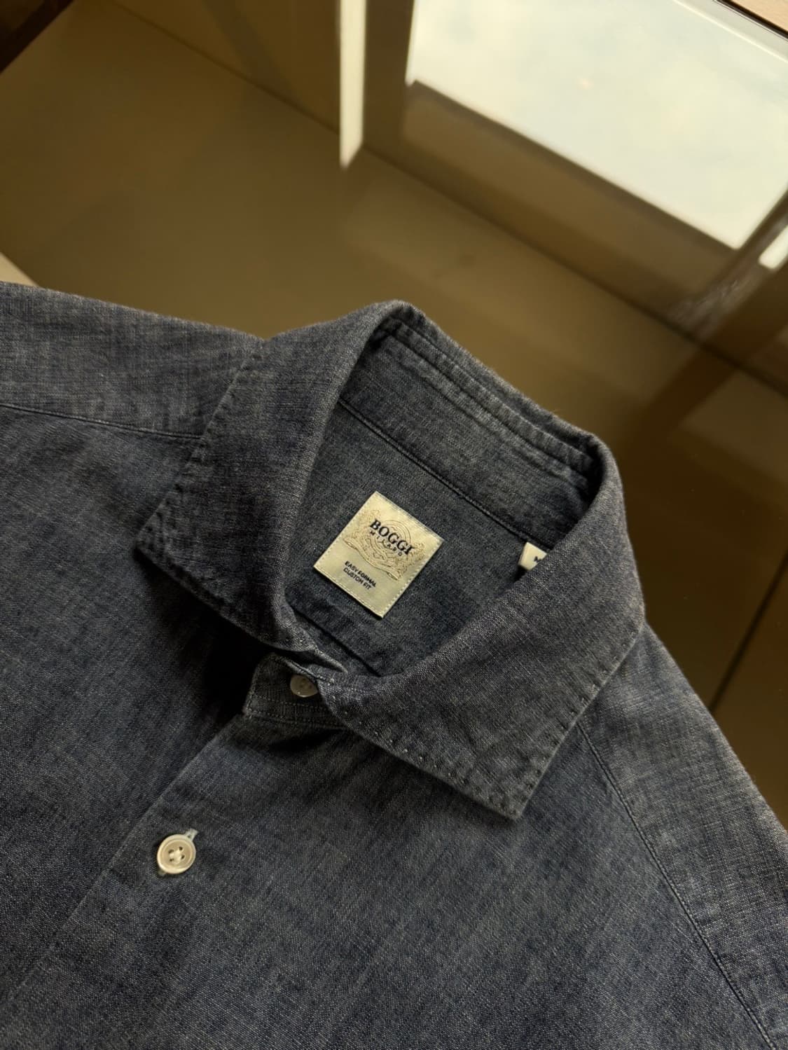 BOGGI 보기 샴브레이 셔츠 100 상품이미지7