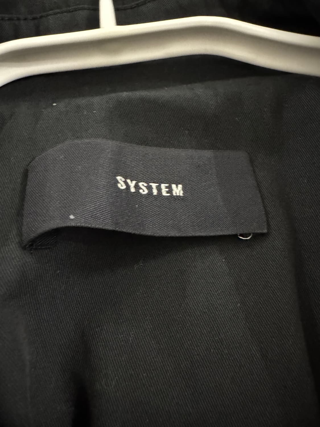 SYSTEM 시스템 블랙 트렌치코트 상품이미지5