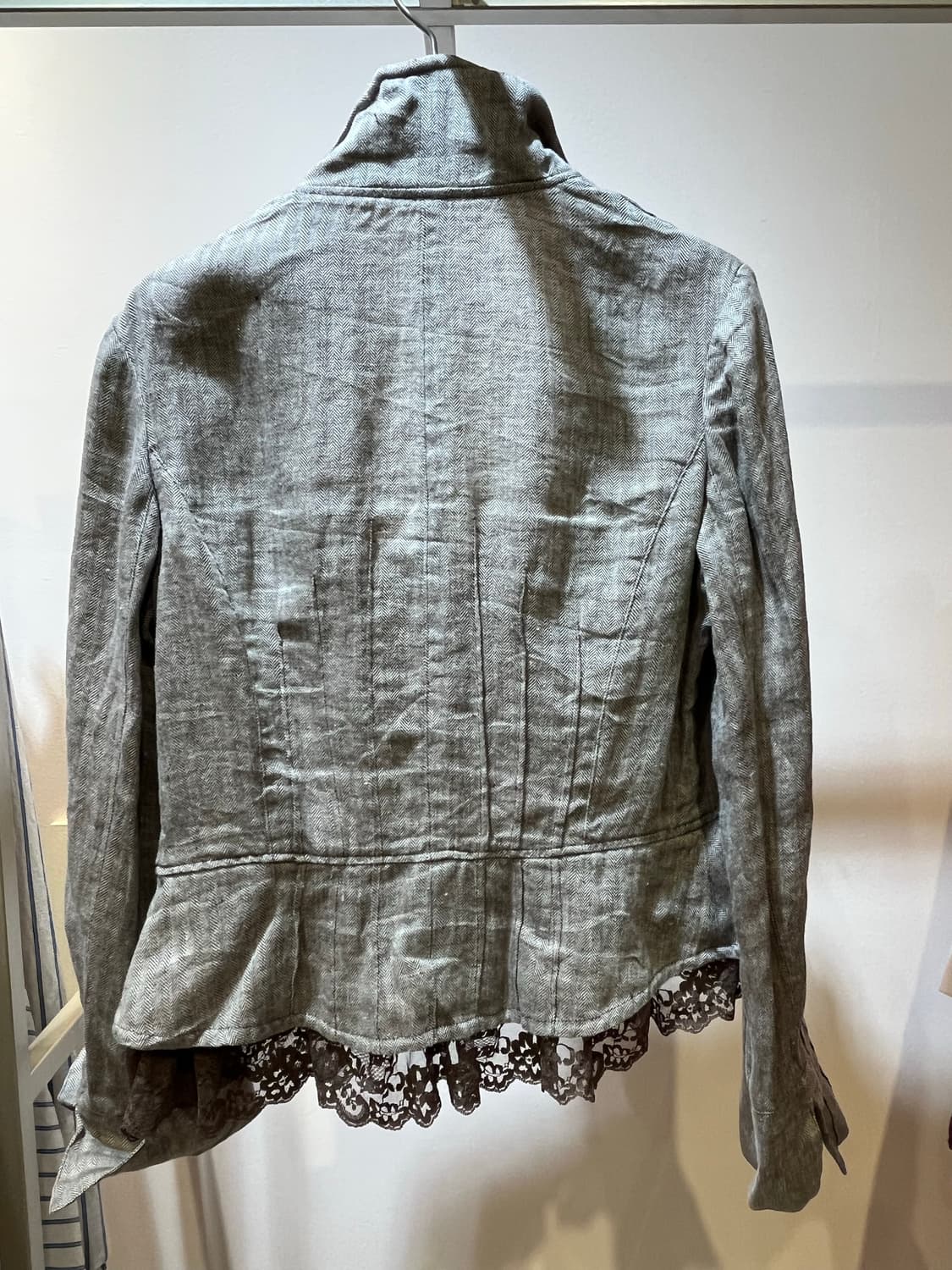 일본 린넨헤링본 자켓 상품이미지2