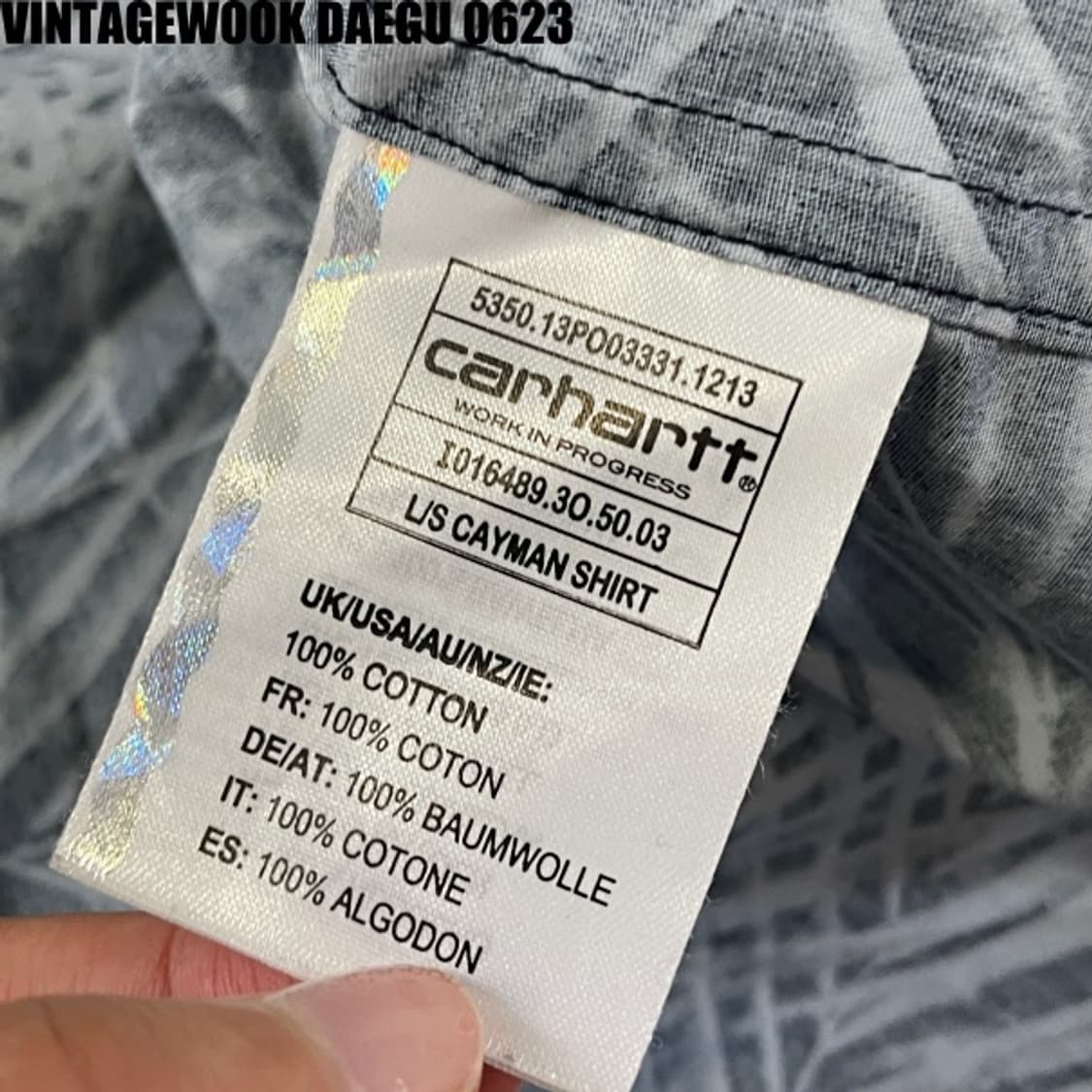 칼하트 하와이안 셔츠 상품이미지6