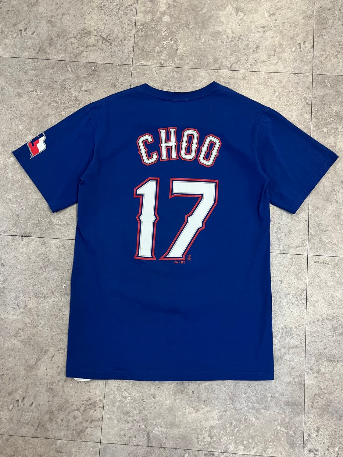 마제스틱 엠엘비 텍사스 추신수 반팔티 블루 S #csz4074  상품이미지7