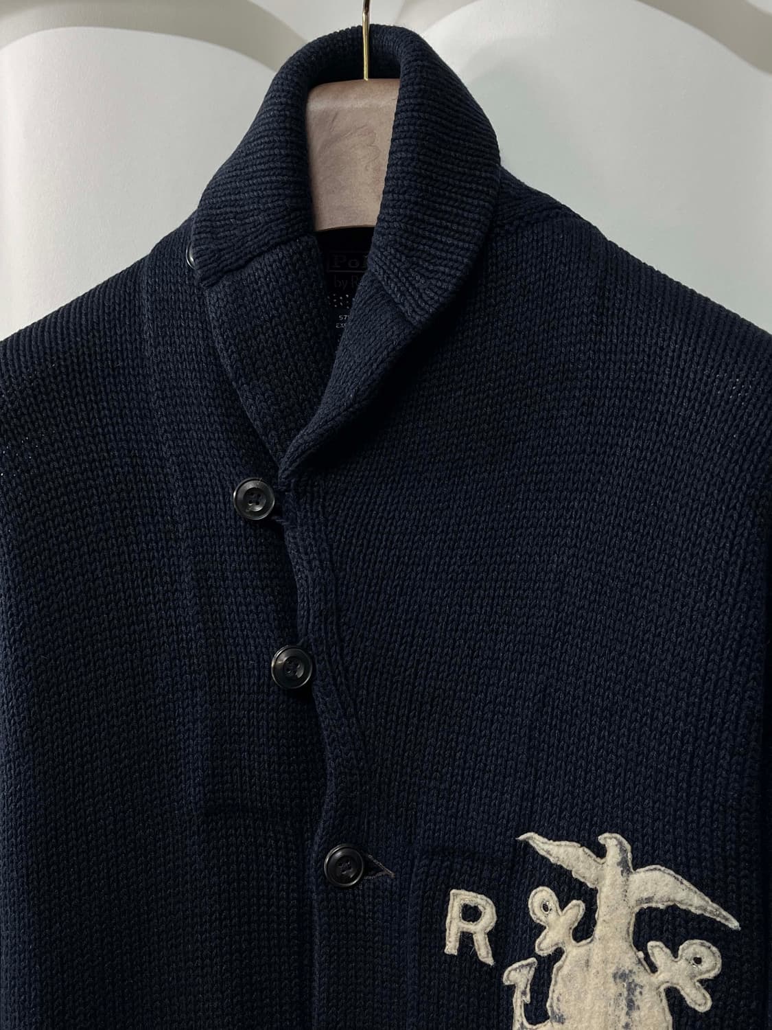 폴로 랄프로렌 인디고 Naval USN 헤비 코튼린넨 가디건 자켓 상품이미지5