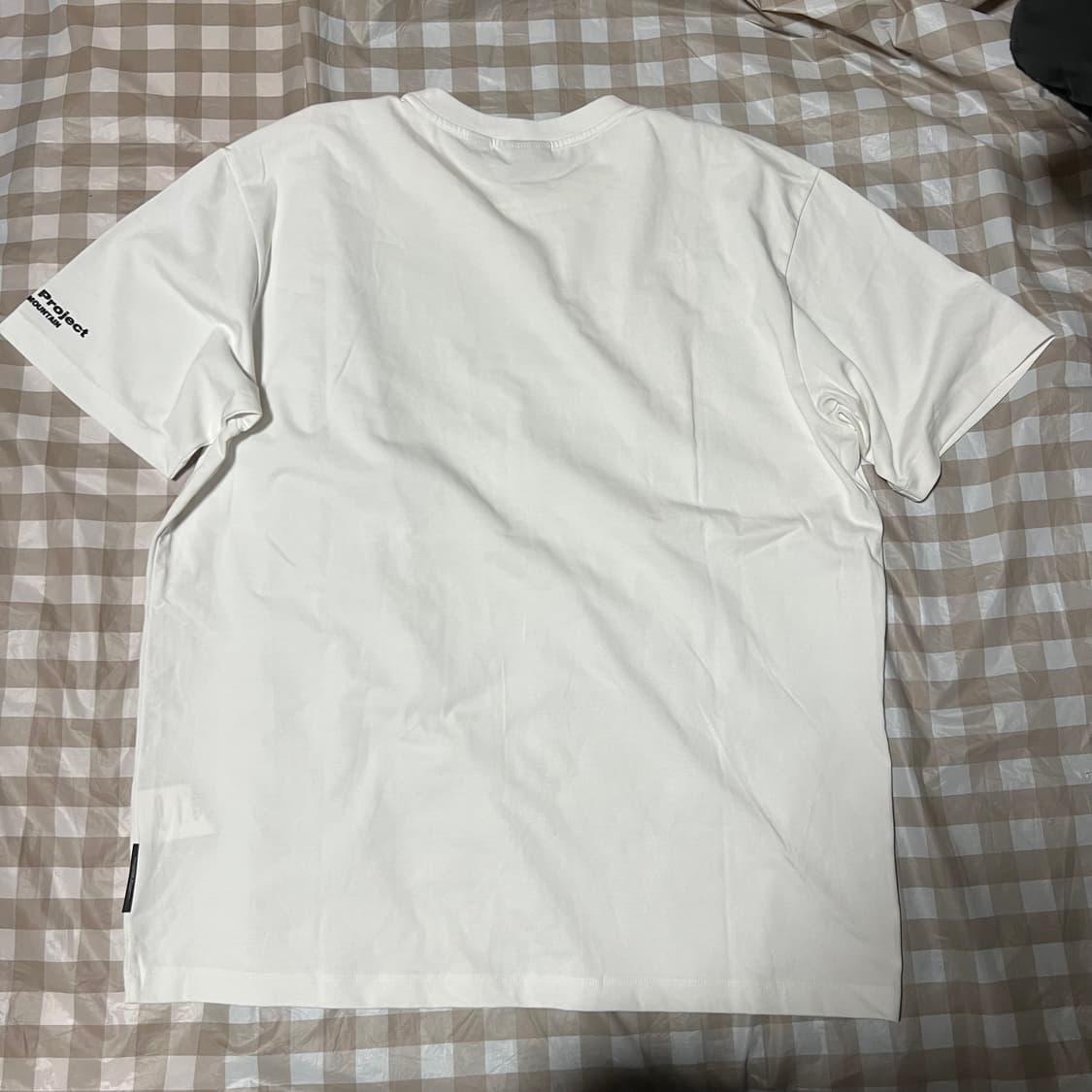 오프닝프로젝트 미드로고 반팔 화이트 3 흰색 반팔티 오프닝 프로젝트 상품이미지3