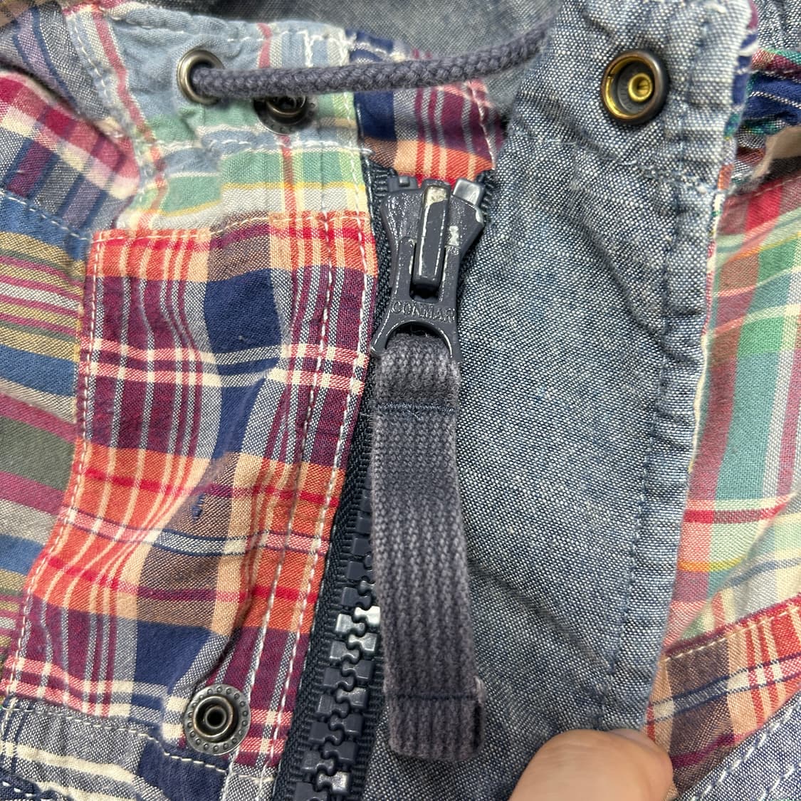 폴로 마드라스 패치워크 체크 자켓(S) 상품이미지4