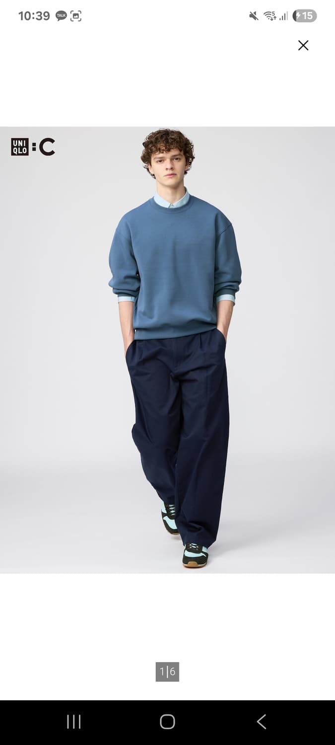 유니클로 C 저지배럴레그팬츠 [s] 상품이미지2