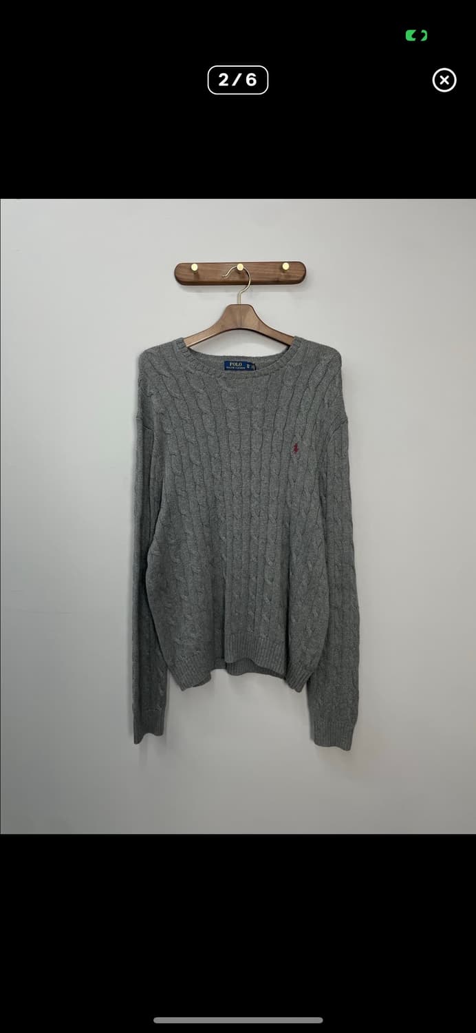폴로랄프로렌 그레이 케이블 니트 A2871 상품이미지2