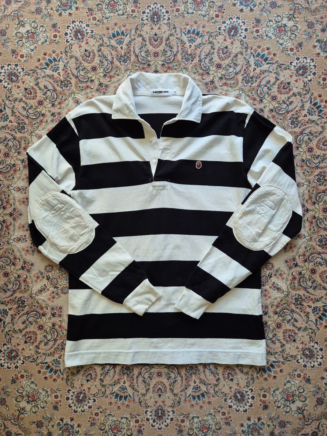 베이프 엘포 패치 보더 티. 상품이미지1