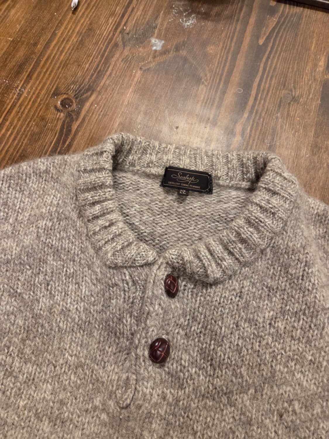 Seahope 헨리넥 램스울니트 상품이미지1