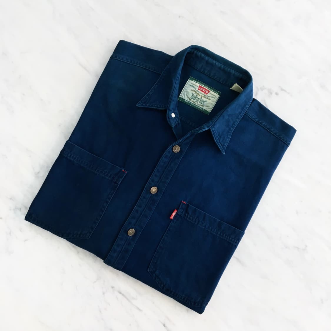90s 리바이스 데님 셔츠 남성 115 120 빅사이즈 상품이미지1