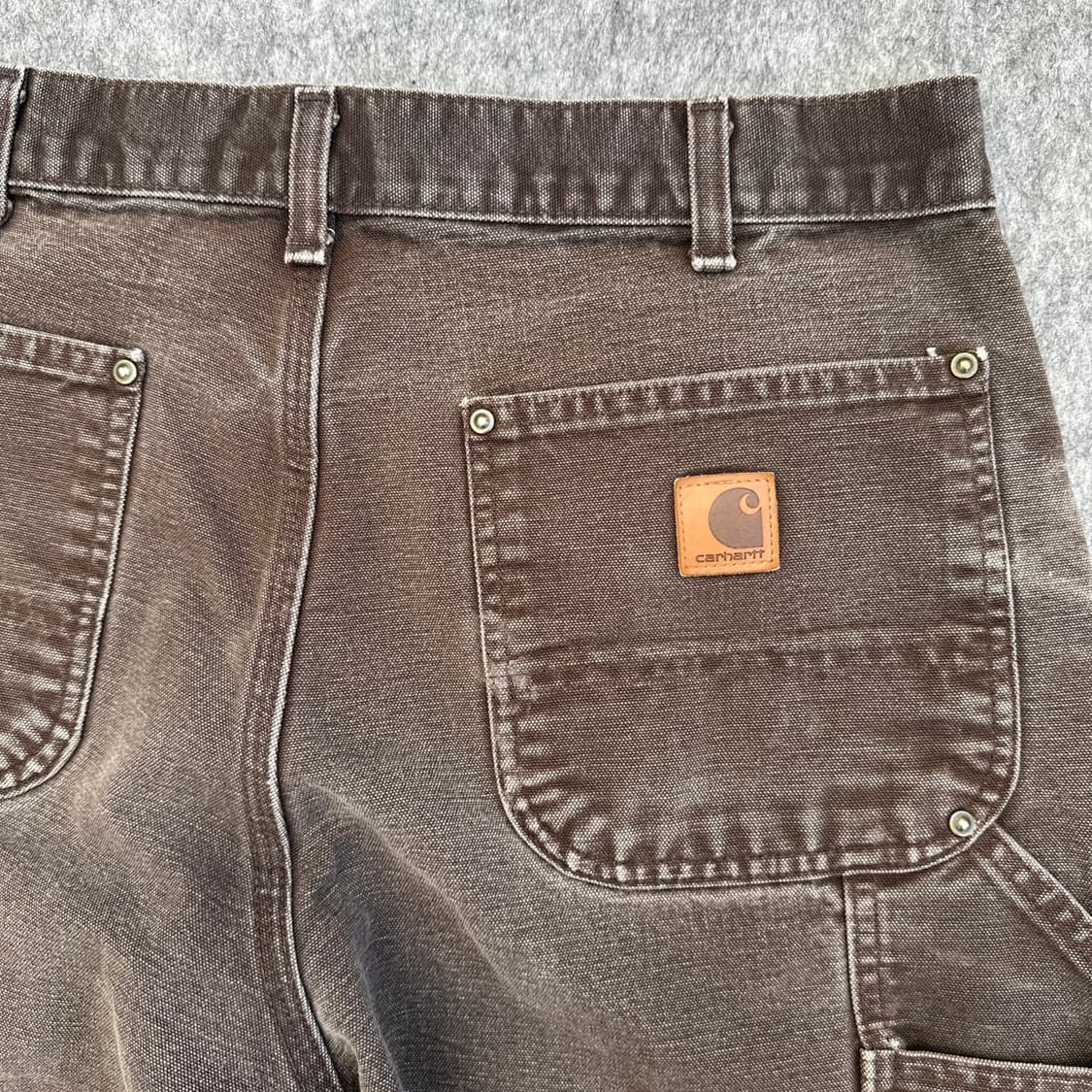 2017 칼하트 B136 DKB 브라운 더블니 카펜더 팬츠 상품이미지7