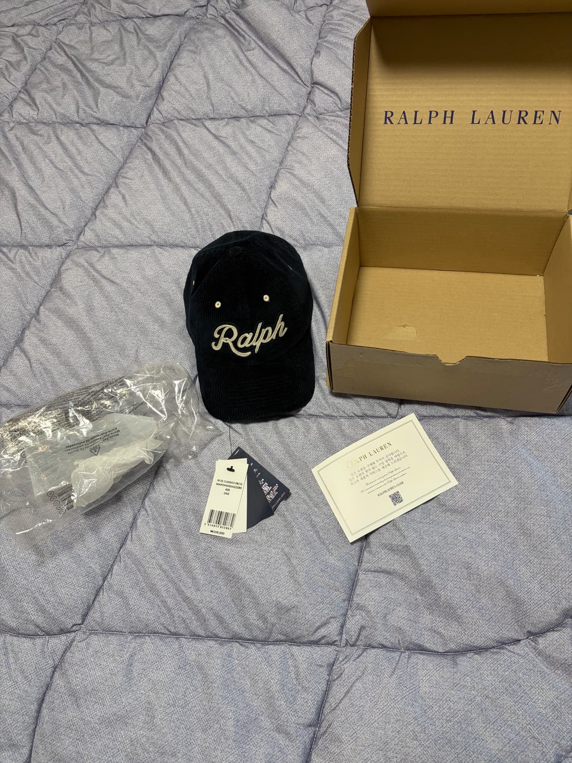 폴로 랄프로렌 코듀로이 볼캡 네이비 판매합니다 상품이미지1