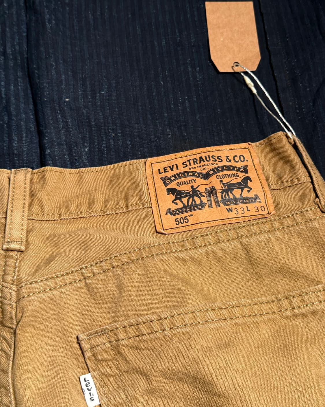 리바이스 505 레귤러 핏 코튼 팬츠 33 상품이미지6