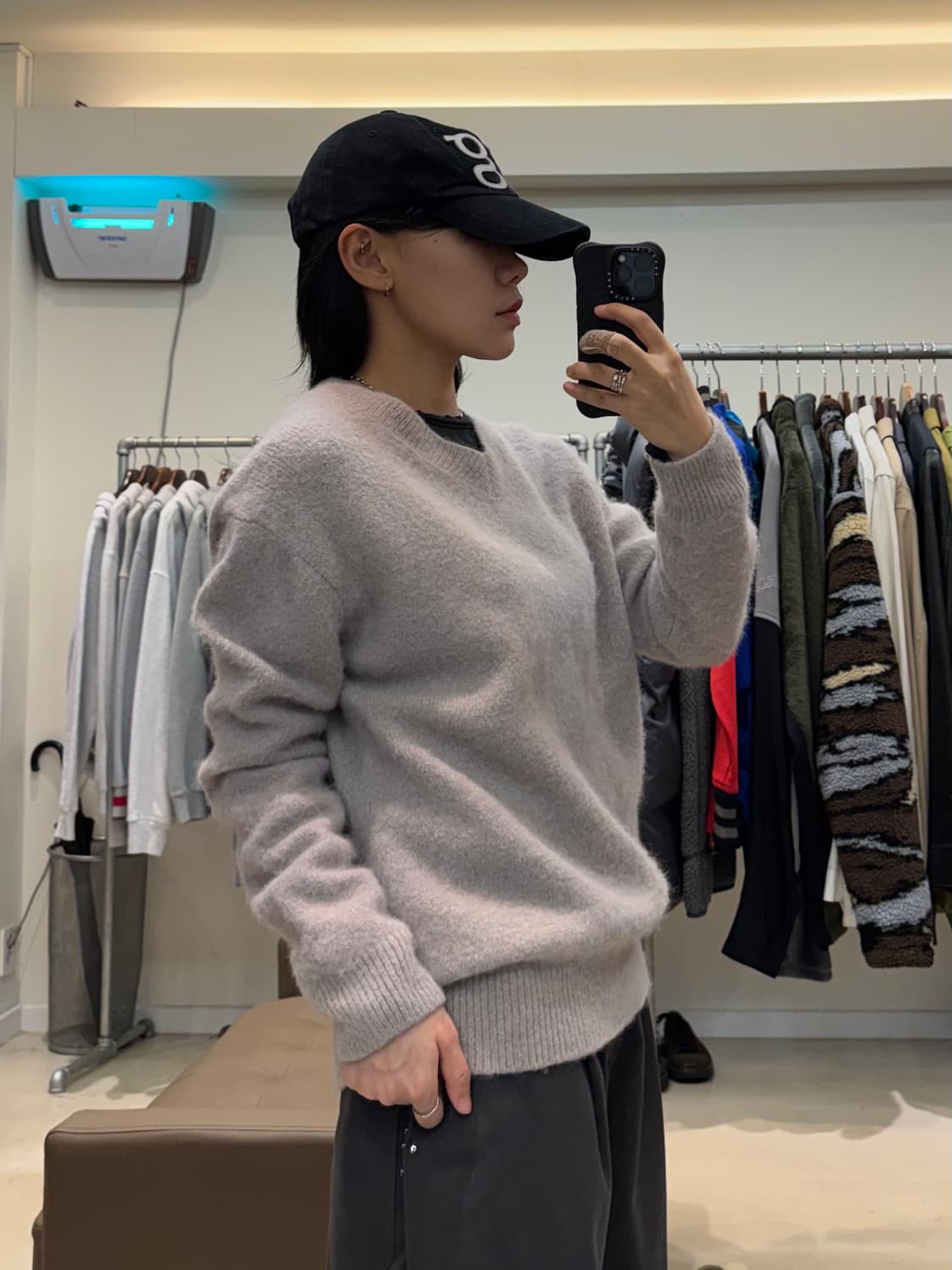 포터리 모 브이넥 니트 상품이미지6