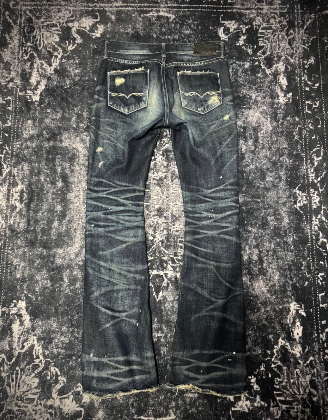 gostar de fuga 워싱 블랙탭 부츠컷 팬츠 상품이미지2