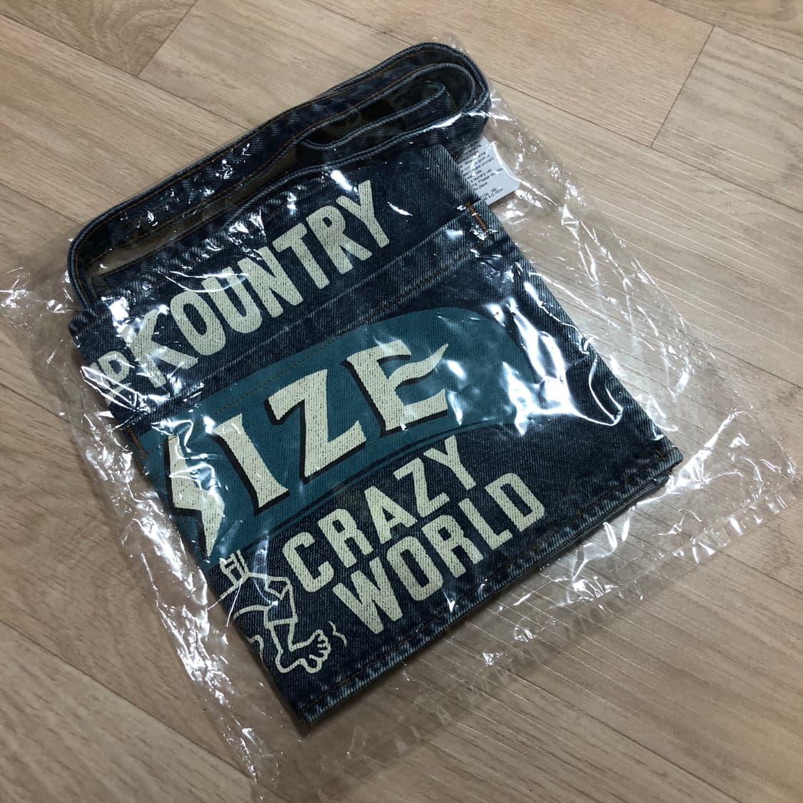 캐피탈 13온즈 데님 디스트레스드 쇼츠 에이프런 상품이미지3