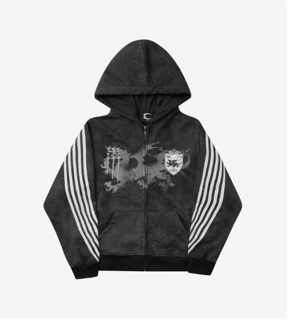 Cozyworldwide 후드집업 블랙 S 상품이미지1