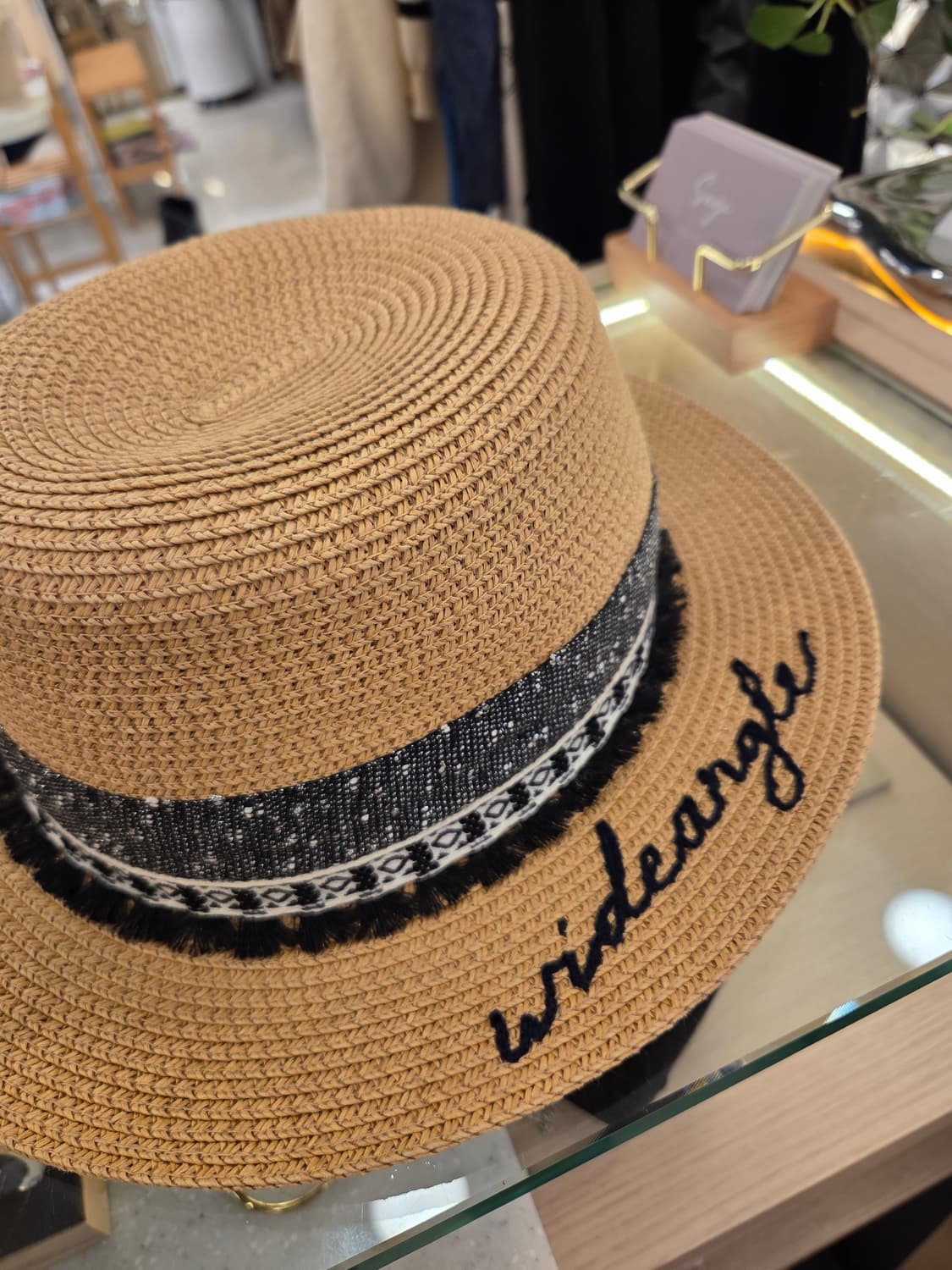 와이드앵글 라피아햇 상품이미지2