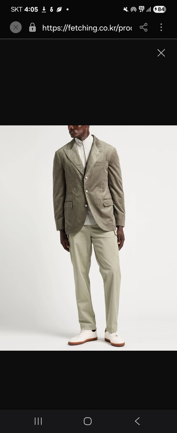 브루넬로 쿠치넬리 코듀로이 브레스티드 신상 자켓 상품이미지1