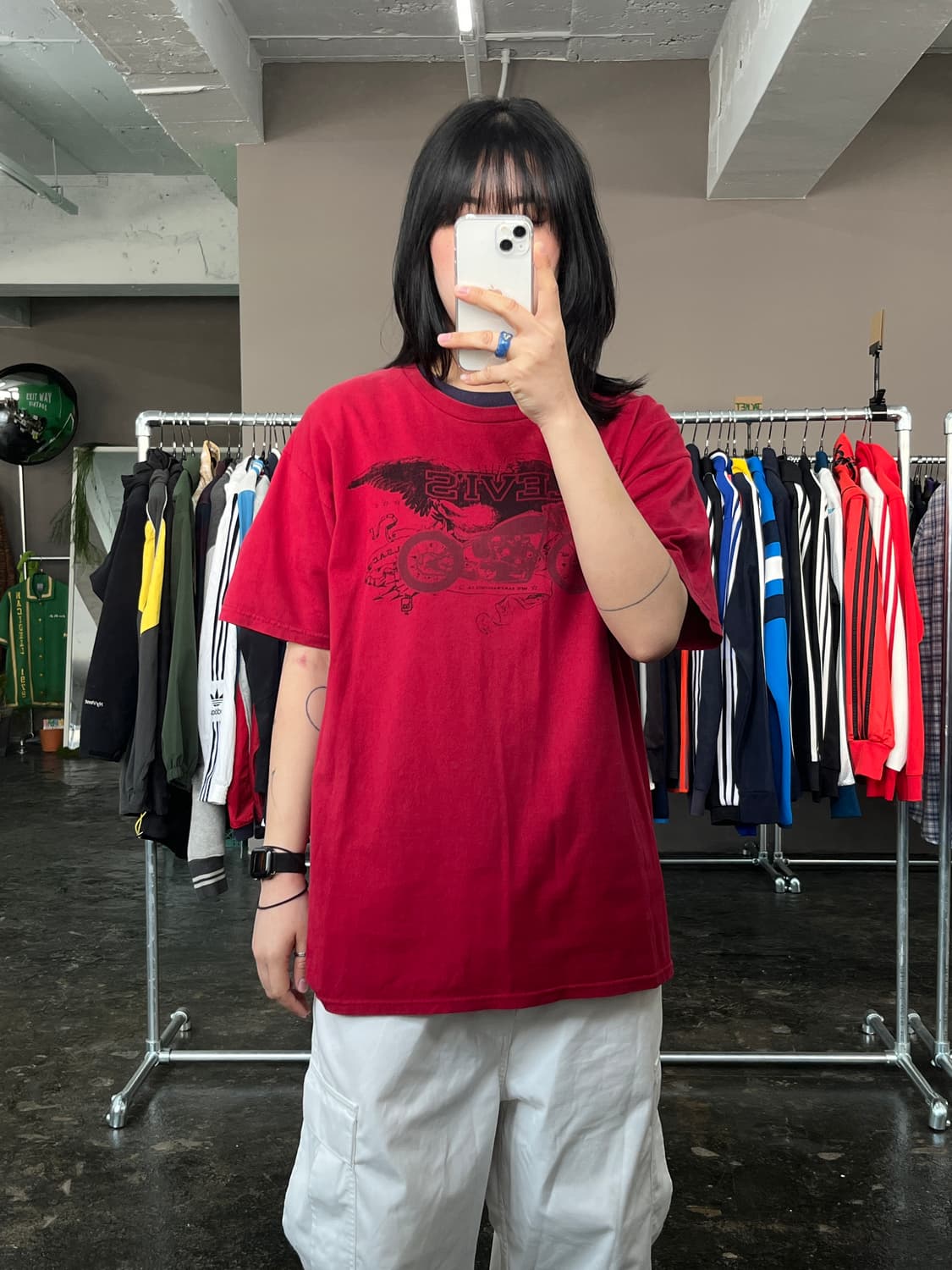 리바이스 모터사이클 프린팅 반팔 티셔츠 상품이미지2