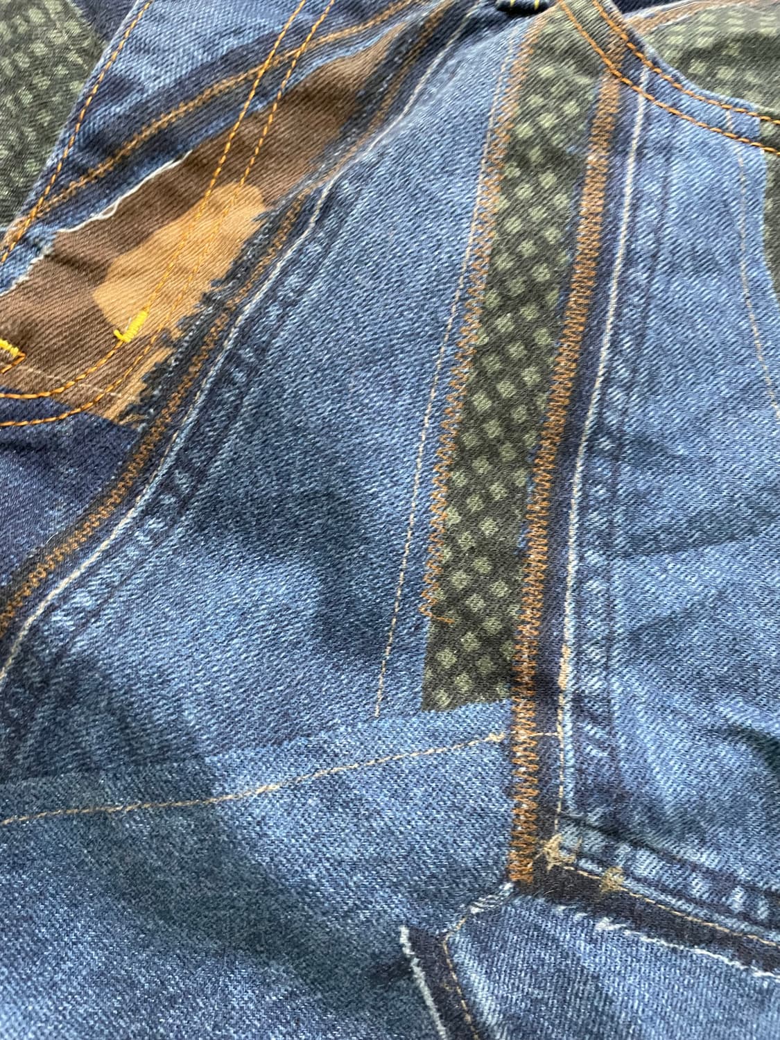 Desigual patchwork camouflage denim pant 상품이미지3